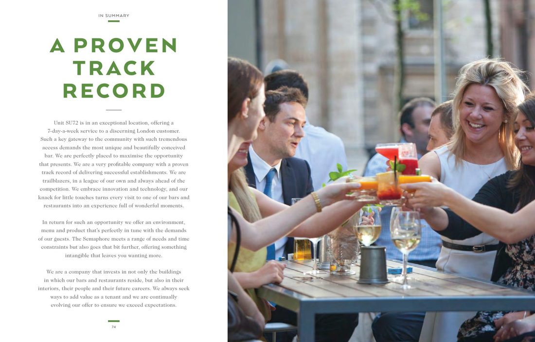 Brochure spread: A proven track record
