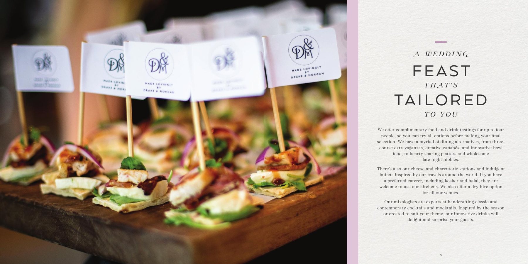 A wedding feast that’s tailored
