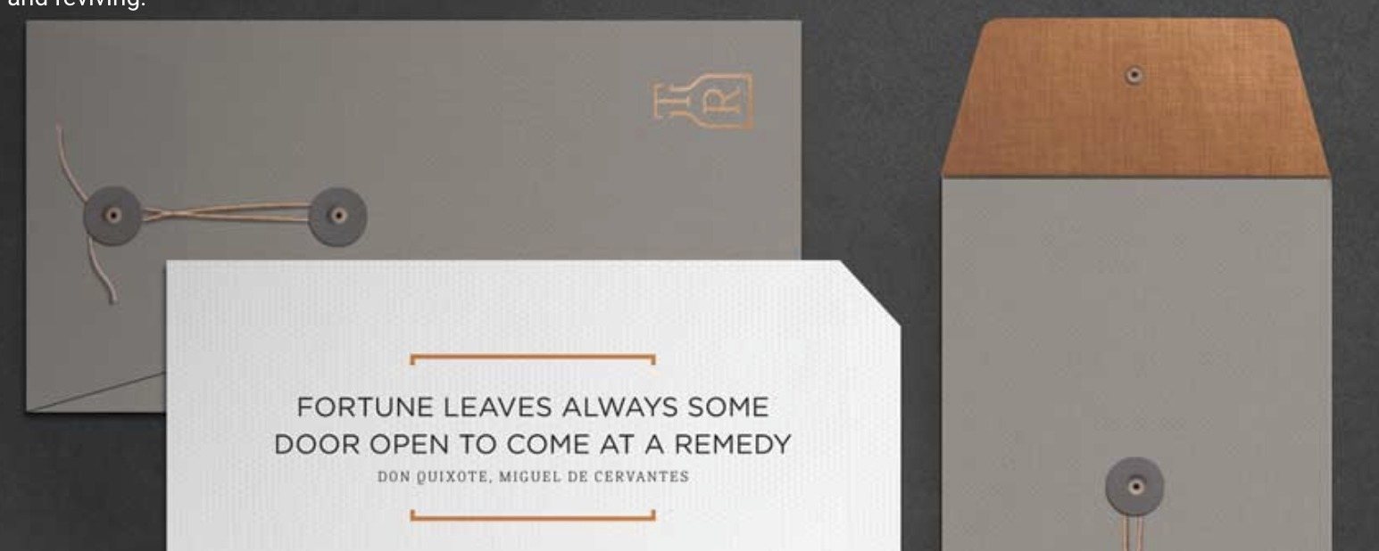 Envelopes and card: Fortune leaves always some door open to come at a remedy
