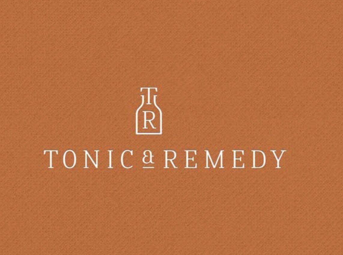 The Tonic & Remedy logo on copper
