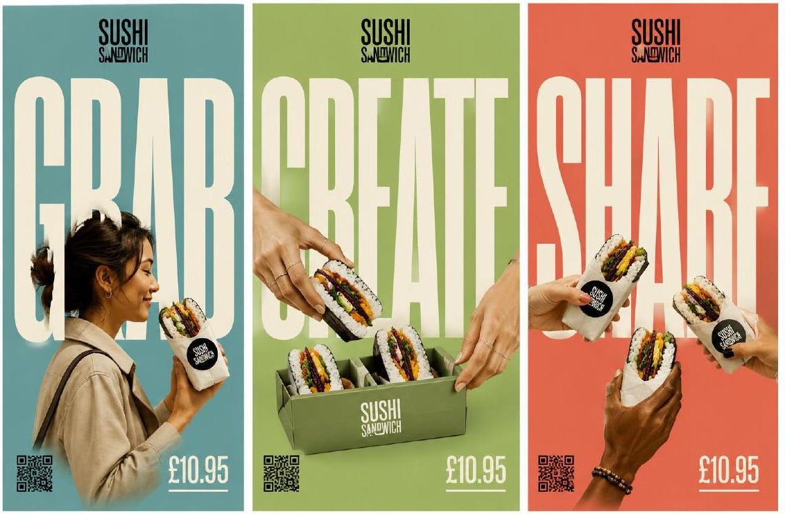 Grab, Create, Share poster series