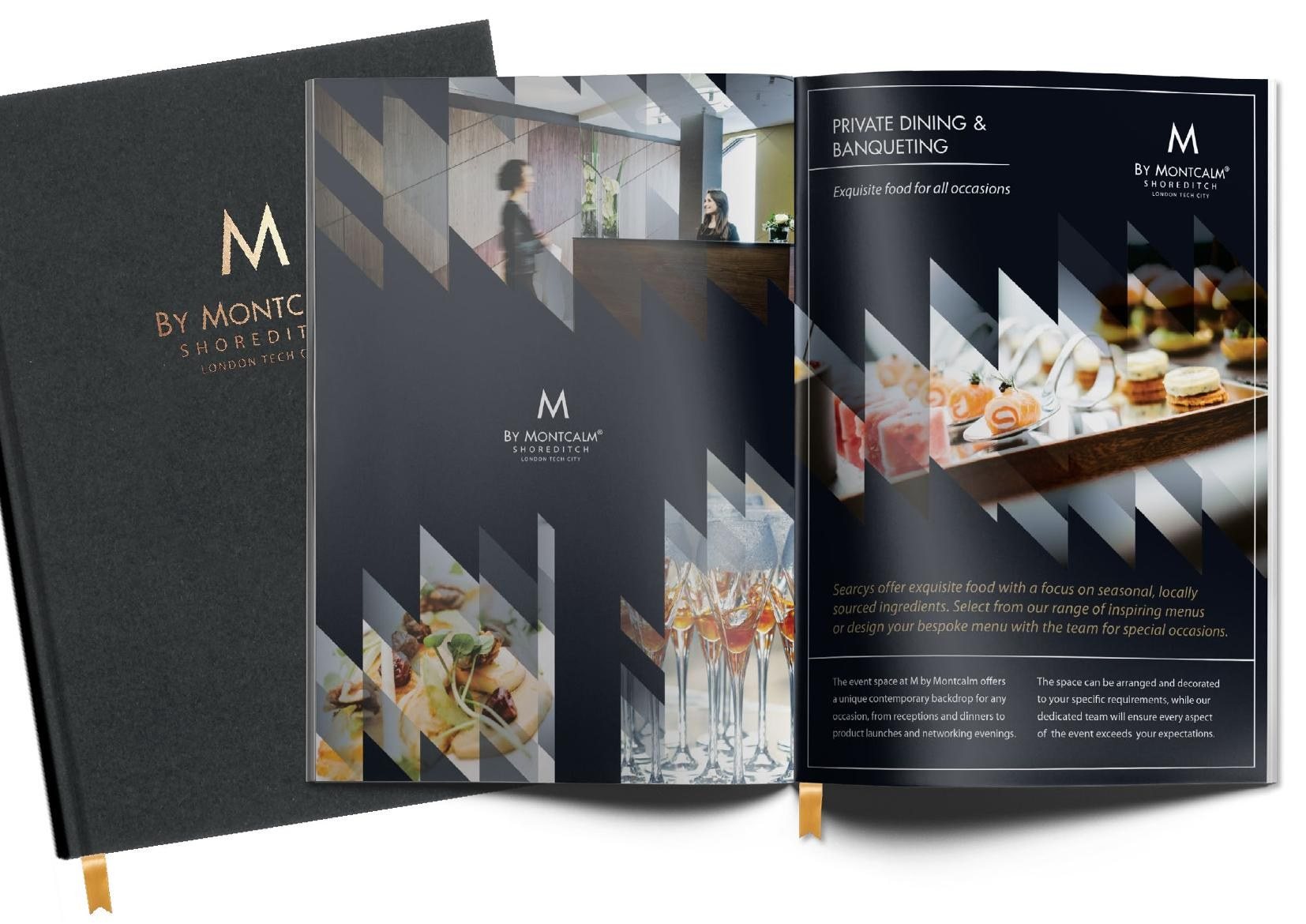 The events brochure, selling the hotel’s spaces
