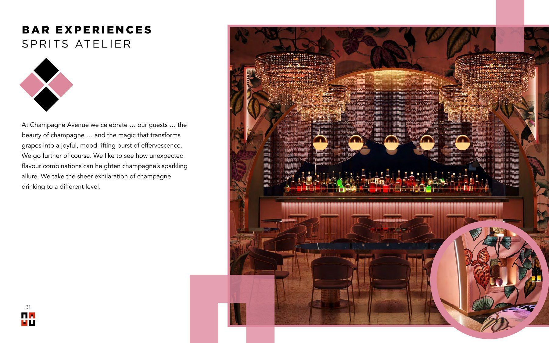 Toolkit page: Champagne Avenue bar experience