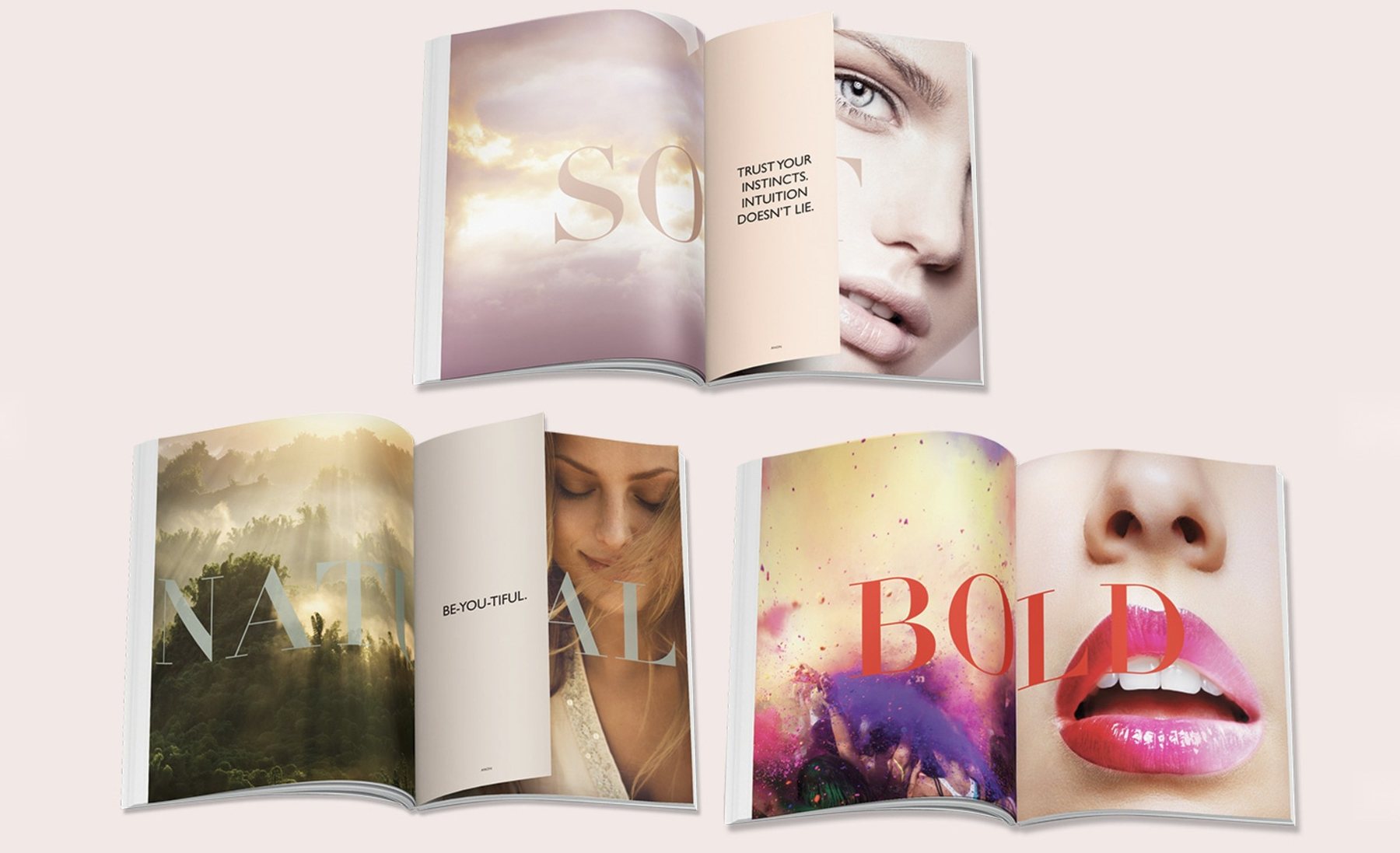 Spreads from the lookbook