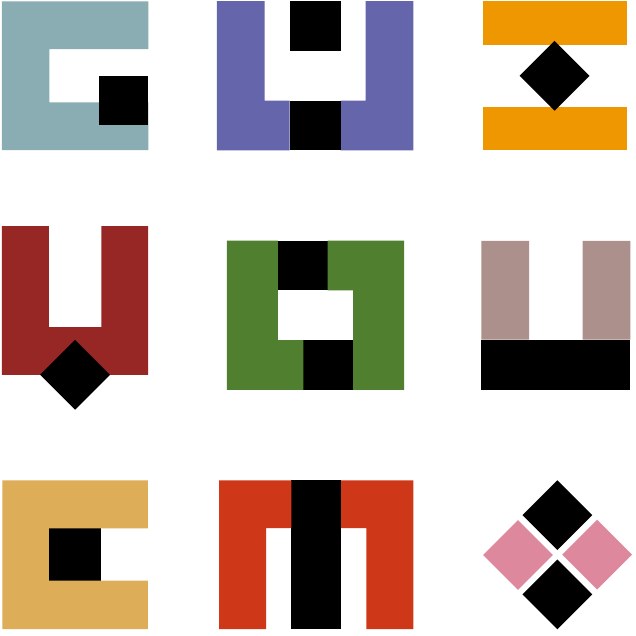 The nine bar monograms