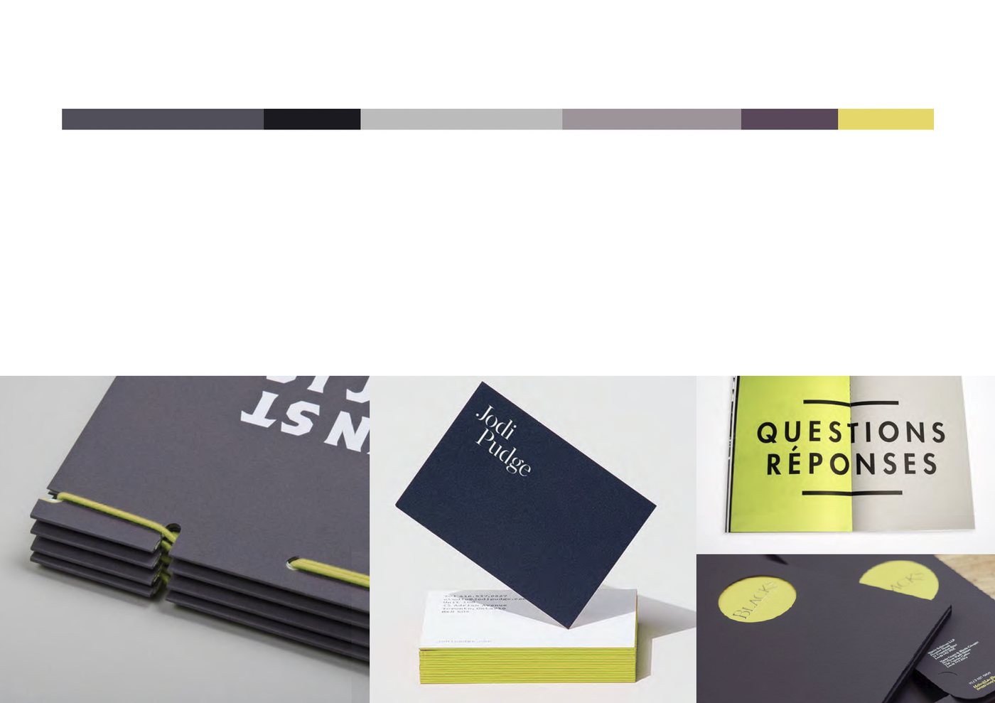 Bull Ferguson brand world: The full stop palette and mood