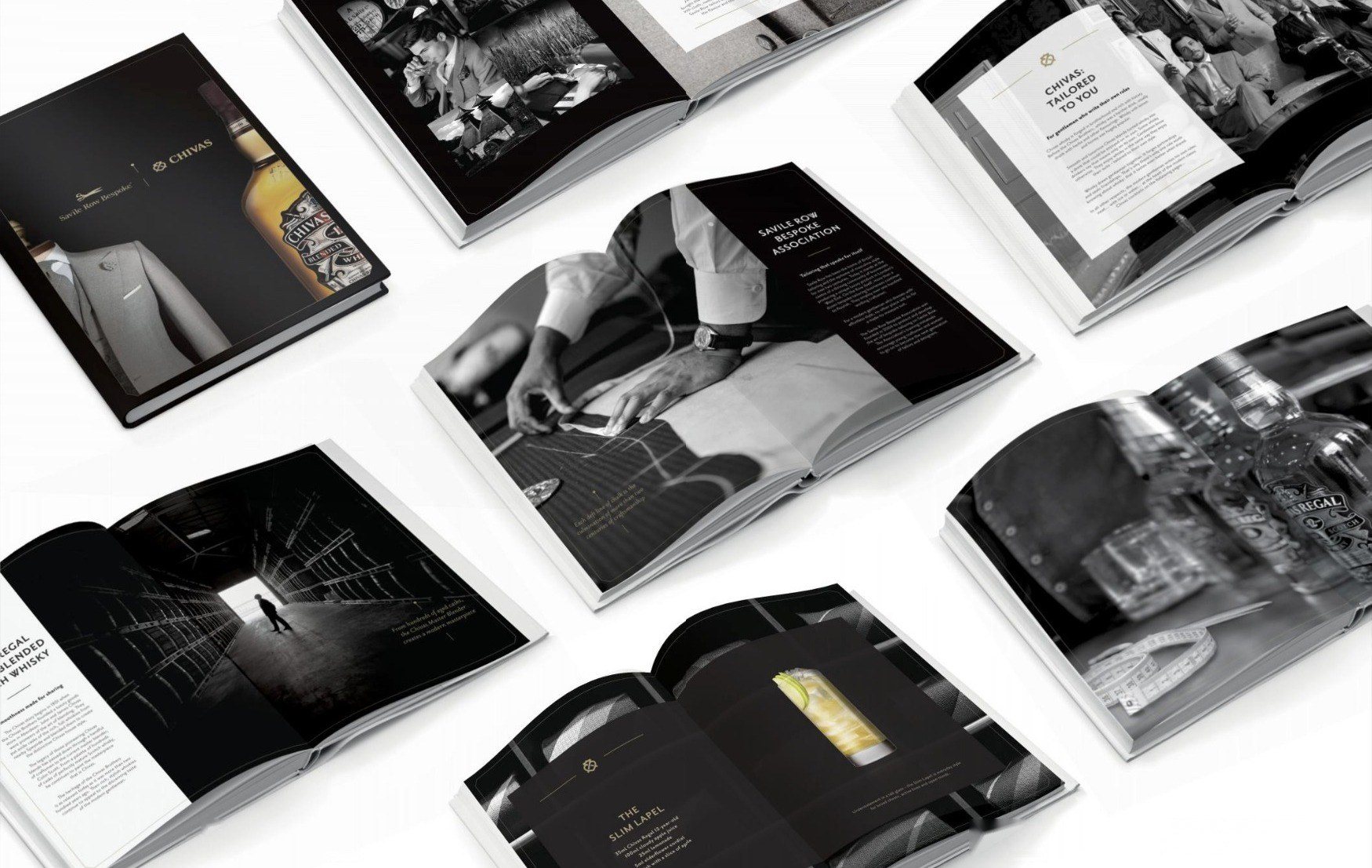 The Modern Gentleman coffee table book, open on several spreads